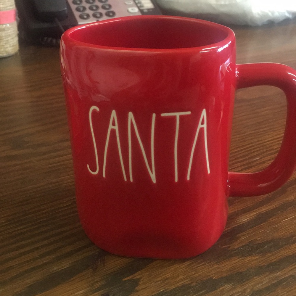Rae Dunn red Santa  mug
